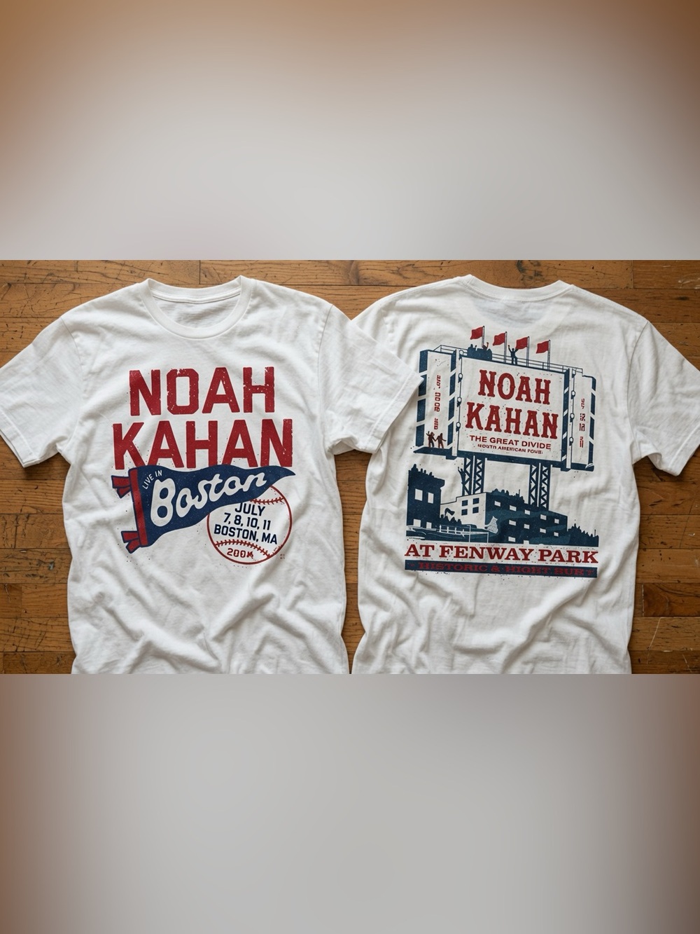 Noah Kahan Fenway Park July 7, 8, 10, 11, MA tour 2026 T-Shirt